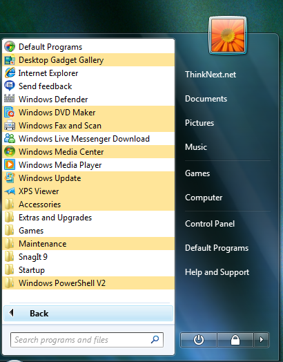 Windows 7 hits Milestone 3-start-programs.png