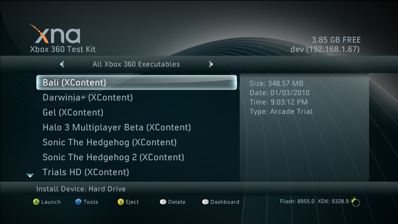 Unannounced XBLA games and screenshots leaked, including Crazy Taxi and Quake Arena.-bail.png