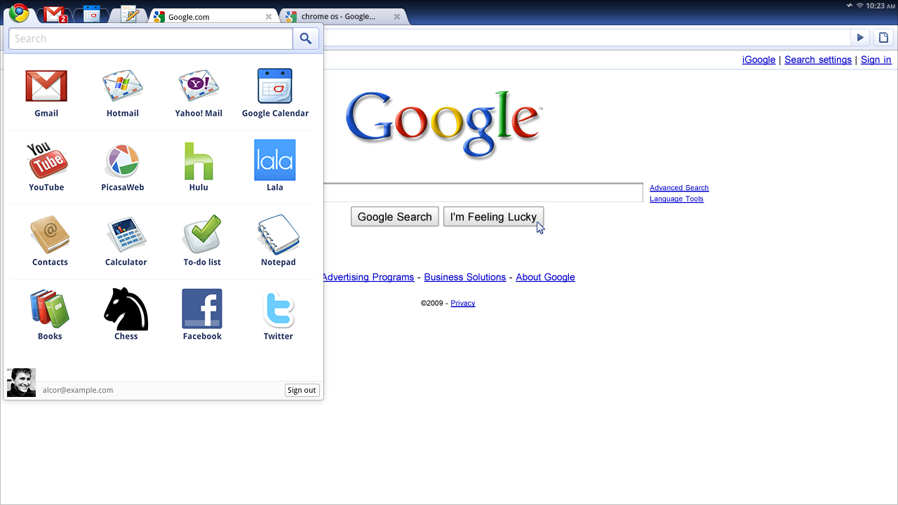 Google Chromium OS (Chrome OS) Pre Beta VMDK Download-chromium5.png