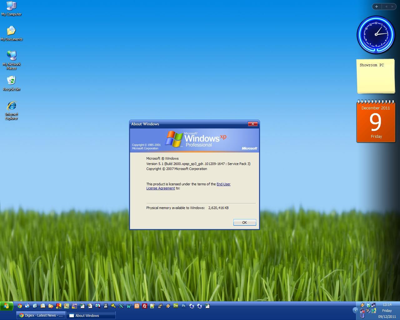 Windows 7 Sidebar Xp