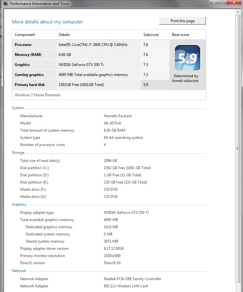 Pc Specs