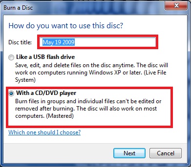 Burn Dvd Windows 7