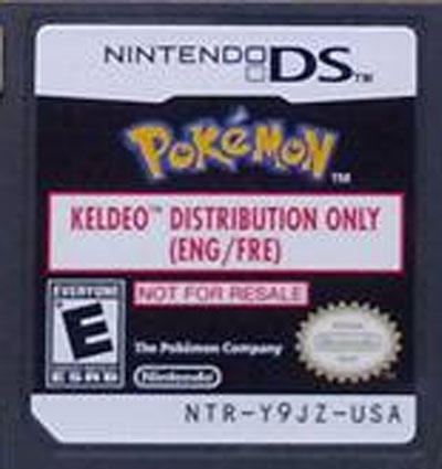 Pokemon White Black Nintendo DS Keldeo Download STORE PROMO INSERT