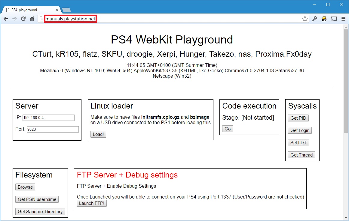 PlayStation 4 Cheat Engine Server for PS4 v1.0.1 by Hemanthl7
