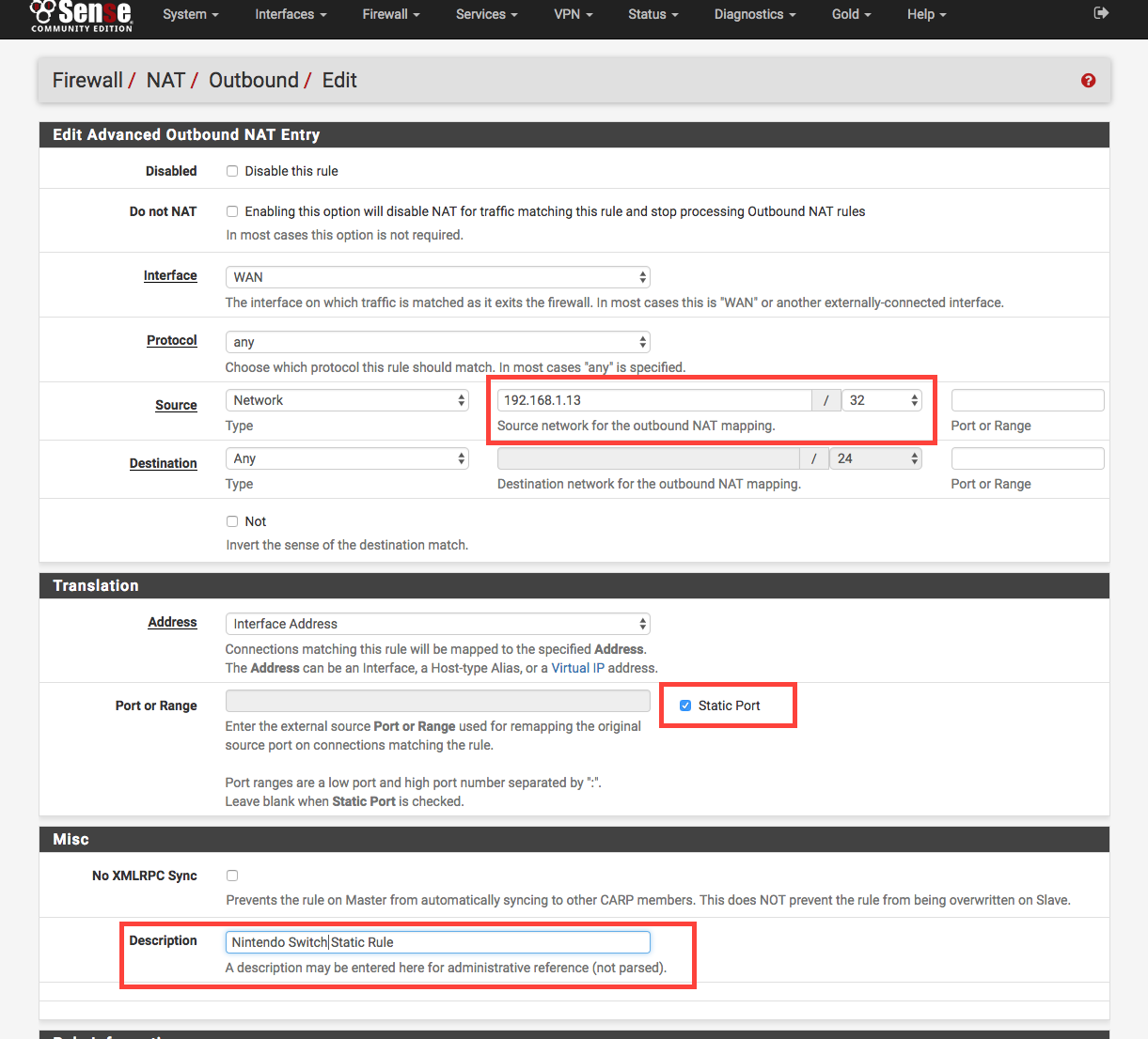 pfSense: to Fix Nintendo Switch 2618-0516 Unable to Connect to others console / traversal | Digiex