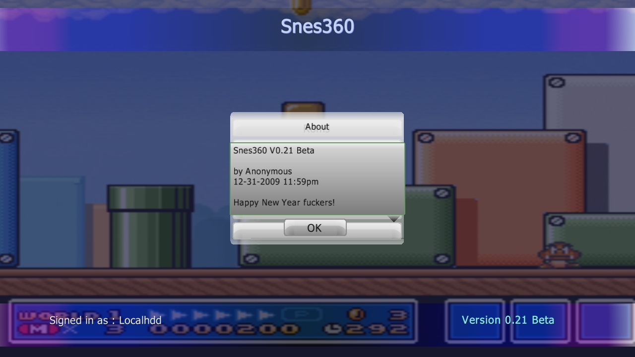 SNES360 (Snes Xbox 360 Emulator) Beta V0.21 Download - Super Nintendo  Emulator